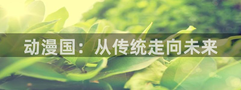 汗汗漫画有什么推荐:动漫国:从传统走向未来配图
